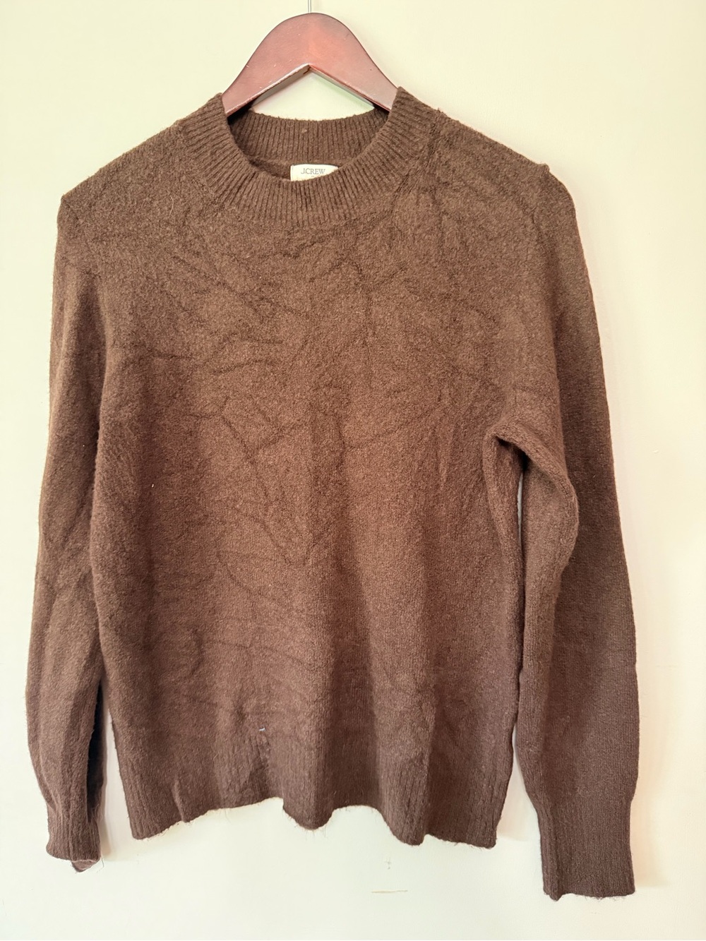 J Crew Extra-Soft Mockneck Brown Sweater